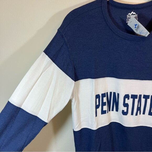 Summit Blue White Penn State Thermal Long Sleeve Top Medium NWT - Picture 5 of 12